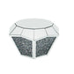 Noralie - 18" Coffee Table - Mirrored & Faux Diamonds