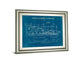 Locomotive Blueprint I By Wild Apple Portfolio - Framed Print Wall Art - Blue
