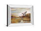 Mallards - Mirror Framed Print Wall Art - Light Brown