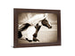 Galloping Spirit - 28" x 34" Framed Wall Art - Dark Brown
