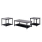 Linea - 3 Piece Occasional Set (1 Coffee & 2 End Tables) - Dark Gray