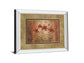 The Lily Style By Vivian Flasch - Mirror Framed Print Wall Art - Light Brown