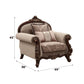 Mehadi - Chair With 2 Pillows - Velvet & Walnut