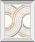 Over The Rainbow II By Moira Hershey - Mirror Framed Print Wall Art - Beige