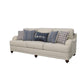 Glenn - Upholstered English Arm Sofa - Light Gray And Blue