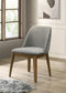 Franklin - Upholstered Dining Side Chair (Set of 2) - Gray