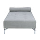 Quenti - Sofa Bed With Pillow - Gray Melange Velvet