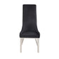 Gianna - Side Chair (Set of 2) - Black Velvet & Stainless Steel