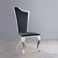 Cyrene - Side Chair (Set of 2) - Black Fabric & Stainless Steel