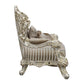 Sorina - Chair With 2 Pillows - Velvet, Fabric & Antique Gold