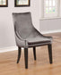 Phelps - Velvet Upholstered Dining Side Chair (Set of 2) - Gray