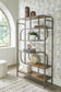 Jaddon - Bookcase - Brown / Antique Silver
