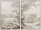 Stormish - Wall Art Set (Set of 2) - Beige / Brown