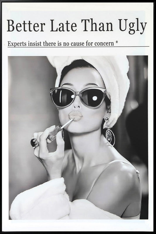 "Chic Reflection" Canvas In Frame - Black / White