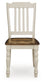 Wirloni - Dining Room Side Chair (Set of 2) - Antique White / Brown