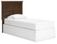 Danabrin - Twin Panel Headboard - Brown