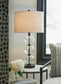 Airbal - Glass Table Lamp (Set of 2) - Clear / Black