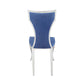 Azriel - Side Chair Set of 2) - Blue Velvet & Mirroed Silver