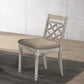 Cillin - Side Chair Set of 2) - Fabric, Walnut & Antique White