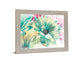 Aqua Petal Dream - 28" x 34" Framed Wall Art - Light Blue
