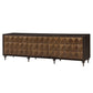 Diya - Console Cabinet - Forged Bronze & Espresso