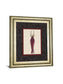 Fashion Dress Il By Susan Osbourne Framed Print Wall Art - Dark Gray