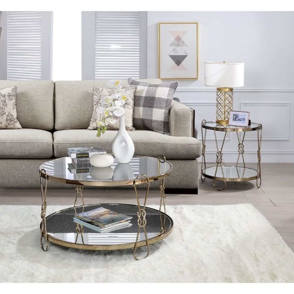 Zekera - Coffee Table - Mirrored & Champagne