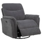 Adler - Upholstered Power Swivel Glider Recliner