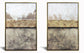 Hand Painted Textured Canvas (Set of 2) - Dark Gray