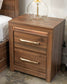 Janfyn - Two Drawer Night Stand - Brown