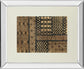 Kuba Abstract By Sue Schlabach - Mirror Framed Print Wall Art - Light Brown