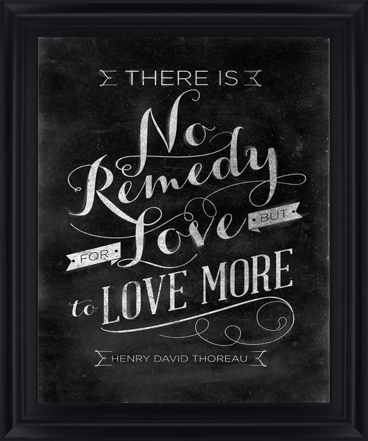 Chalk Wisdom - 28" x 34" Framed Wall Art - Black