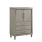 Lennox - Door Chest With Shoe Storage & LED Light - Gray
