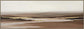 Golden Dusk Layers - 20" x 60" Framed Wall Art - Beige