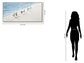 Surf Parade Serenity - 28" x 55" Framed Wall Art - Beige