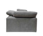 Naveen - Linen Modular Wedge With Pillow - Gray