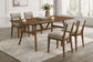 Miller - 5 Piece Set (78" Dining Table With 4 Side Chairs) - Walnut / Gray