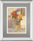 Rose By Hollack - Mirror Framed Print Wall Art - Gray