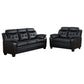 Finley - Upholstered Padded Arm Tufted Sofa Set