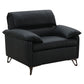 Eilene - Chair - Black Top Grain Leather