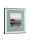 Hint Of By Aerial Snow - Mirror Framed Print Wall Art - Light Blue