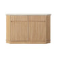 Qwin - Server With Marble Top - Marble Top & Oak