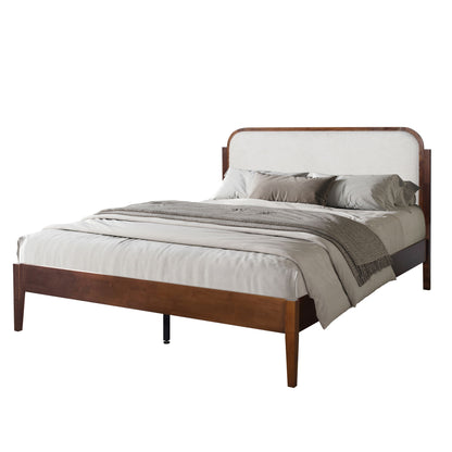 Hawthorne - Queen Platform Bed With Upholstered Headboard