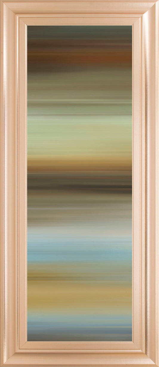 Abstract Horizon I By James Mcmaster - Framed Print Wall Art - Beige