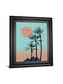 Passion In The Tropics I By Hal Halli - Framed Print Wall Art - Light Blue