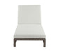 Salena - 8" Patio Sun Lounge - Beige Fabric & Gray