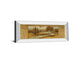 River Scene I - Mirror Framed Print Wall Art - Light Brown