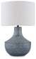 Schylarmont - Metal Table Lamp - Antique Gray / White