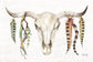 Framed - Tribal Skull II By Marla Rae - Beige