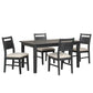 Sable Crest - 5 Piece Set (Rectangle Dining Table & 4 Chairs) - Black